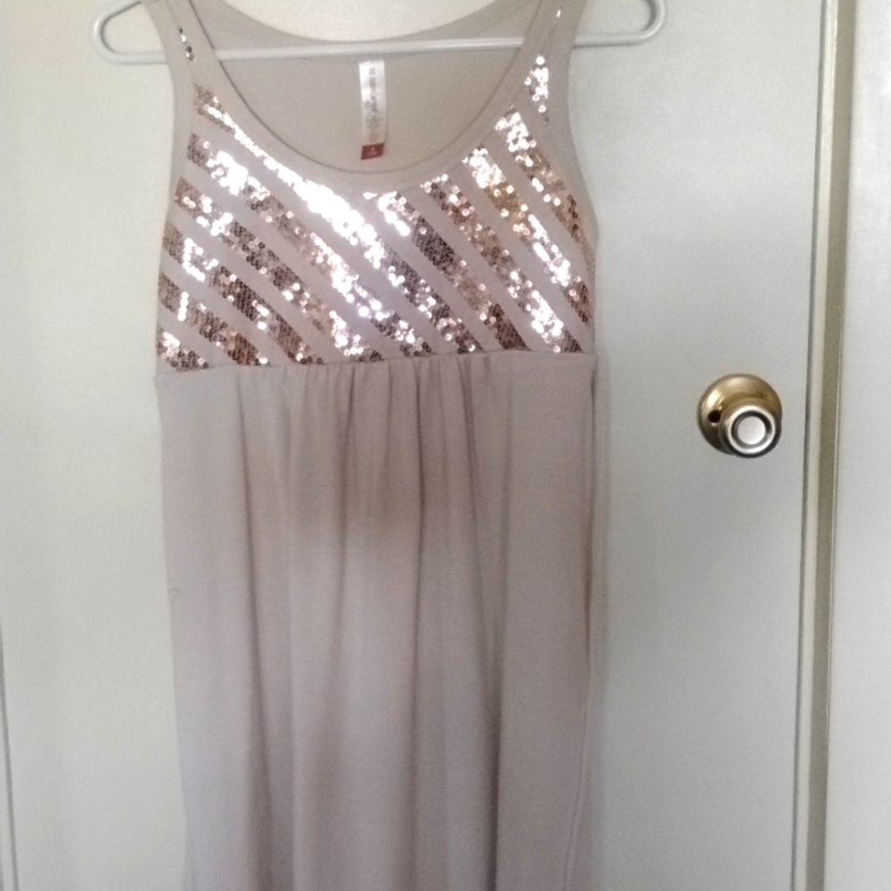 Beige dress or beach cover up